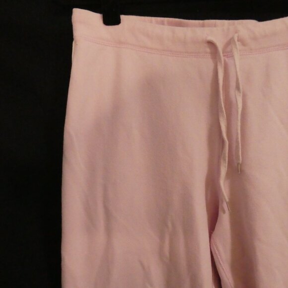 SPORTEK | medium | Light Pink Sweatpants With Drawstring | White Side Stripe - Picture 3 of 16